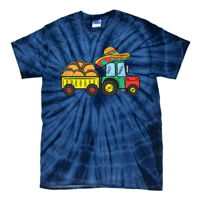 Taco Tractor Cinco De Mayo Mexican Food Fiesta Boy Tie-Dye T-Shirt