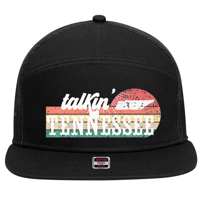 Talkin Tennessee Country Music Concert Group 7 Panel Mesh Trucker Snapback Hat