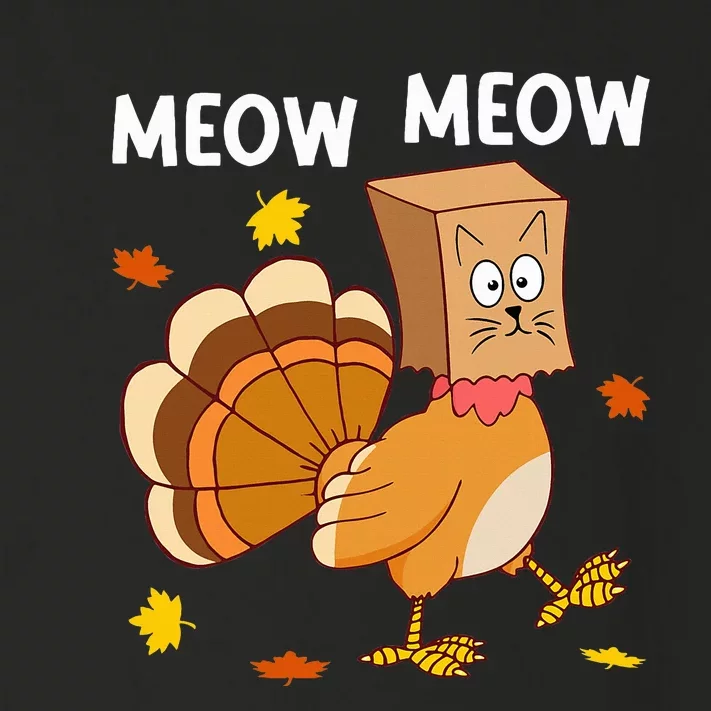 Thanksgiving Turkey Cat Meow Toddler Long Sleeve Shirt