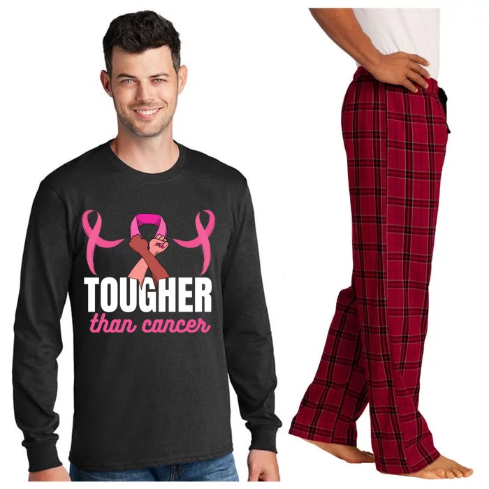 Tougher Than Cancer Cancer Fighting Gift Long Sleeve Pajama Set