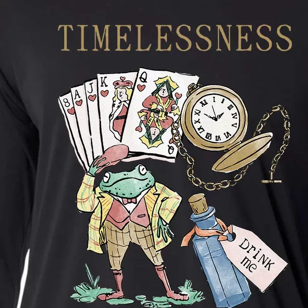 Timelessness Timeless Clock Back In Time Magic Card Cooling Performance Long Sleeve Crew