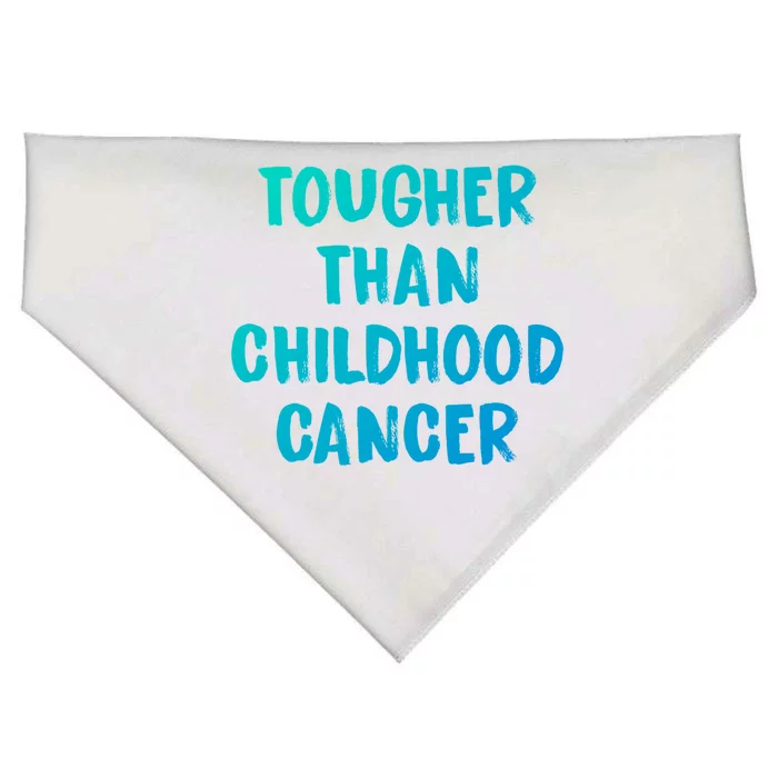 Tougher Than Cancer Support Hood Cancer Awareness Meaningful Gift USA-Made Doggie Bandana