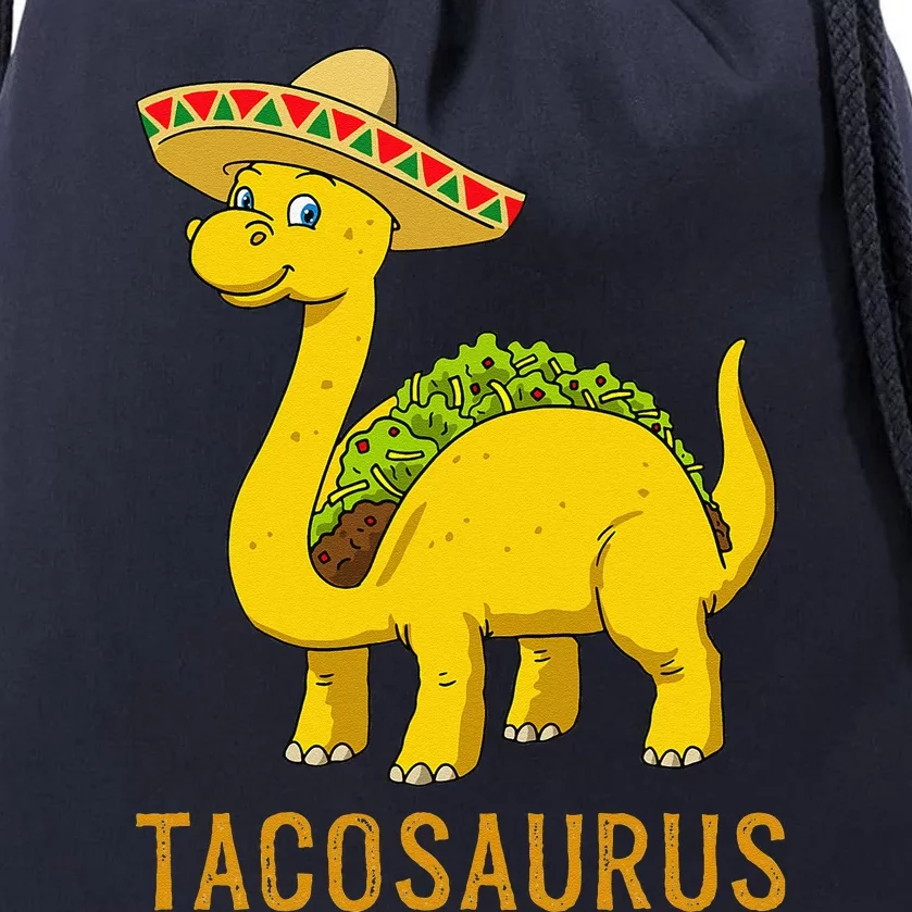 Taco Tuesday Cinco De Mayo Taco Dinosaur Tacosaurus Drawstring Bag