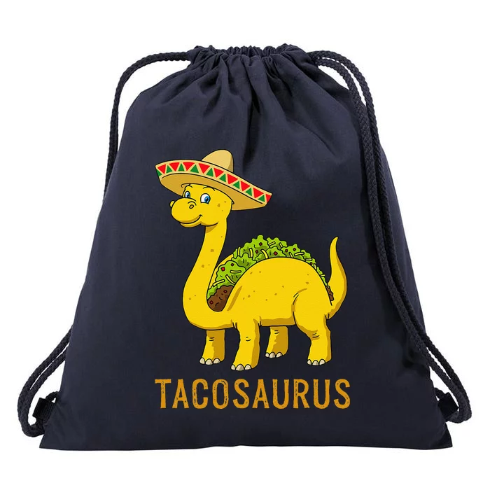 Taco Tuesday Cinco De Mayo Taco Dinosaur Tacosaurus Drawstring Bag