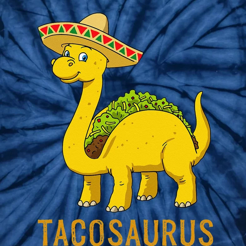 Taco Tuesday Cinco De Mayo Taco Dinosaur Tacosaurus Tie-Dye T-Shirt