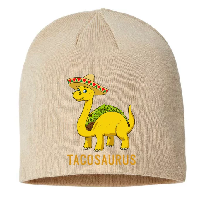 Taco Tuesday Cinco De Mayo Taco Dinosaur Tacosaurus 8 1/2in Sustainable Knit Beanie