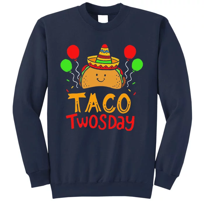 Taco Twosday Cinco De Mayo 2 Year Old Birthday Sweatshirt