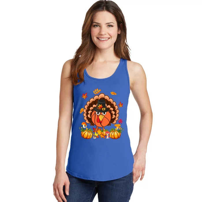 Thanksgiving Turkey Costume Basketball Ball Lover Player Gift Ladies Essential Tank