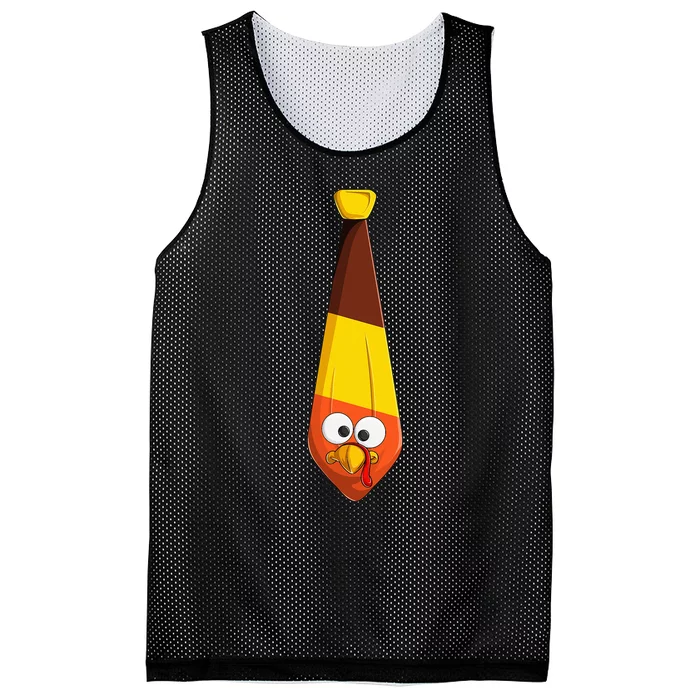 Turkey Tie Celebrate Thanksgiving with Style Mesh Reversible Basketball Jersey Tank