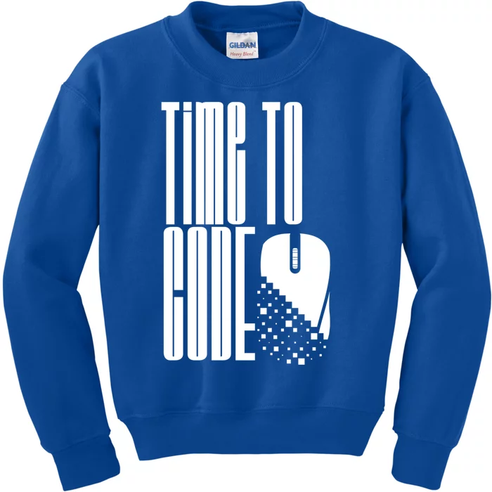 Time To Code Coder Programming Programmer Coding Code It Great Gift Kids Sweatshirt