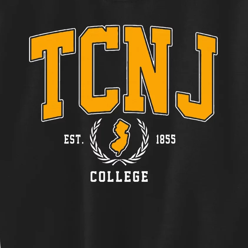 Tcnj The College Of New Jersey Arch Kids Sweatshirt