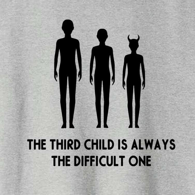 The Third Child Is Always The Difficult One Women's Crop Top Tee