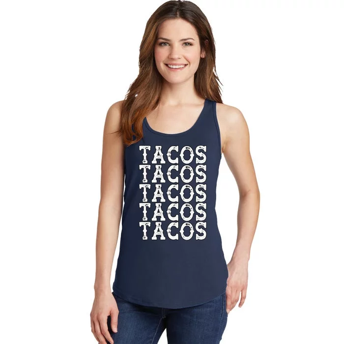 Tacos Taco Cinco De Mayo Mexico Ladies Essential Tank