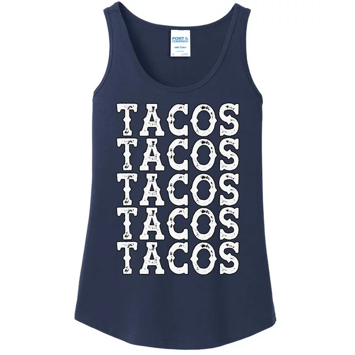 Tacos Taco Cinco De Mayo Mexico Ladies Essential Tank