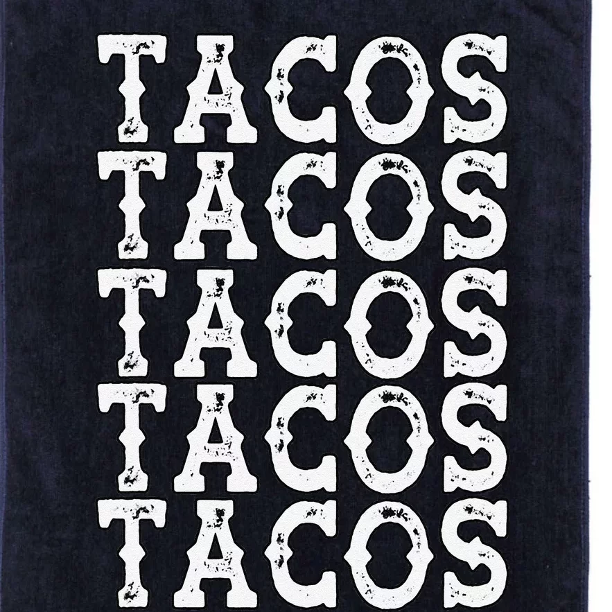 Tacos Taco Cinco De Mayo Mexico Platinum Collection Golf Towel