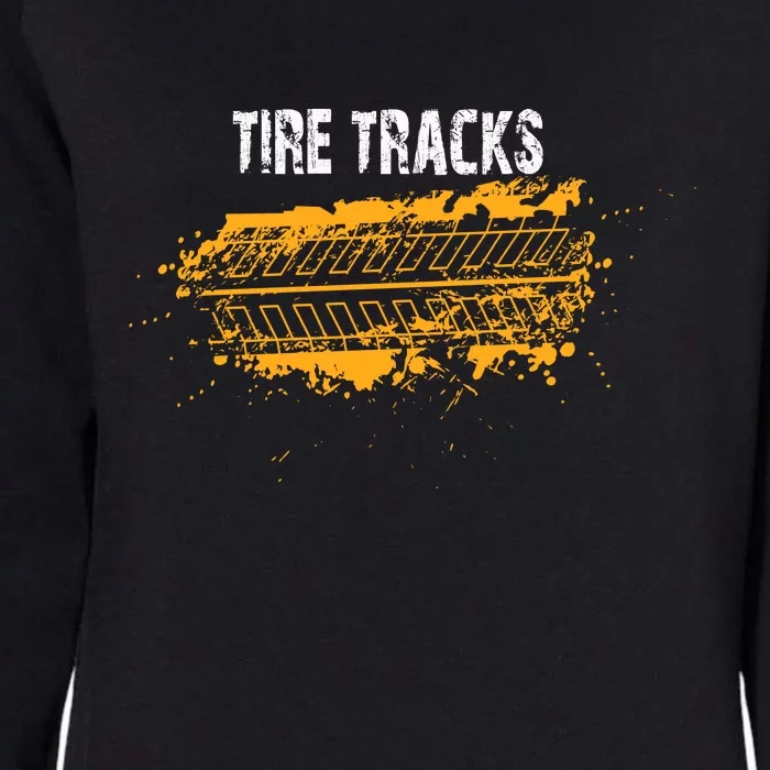 Tire Tracks | Car Racing Womens California Wash Sweatshirt