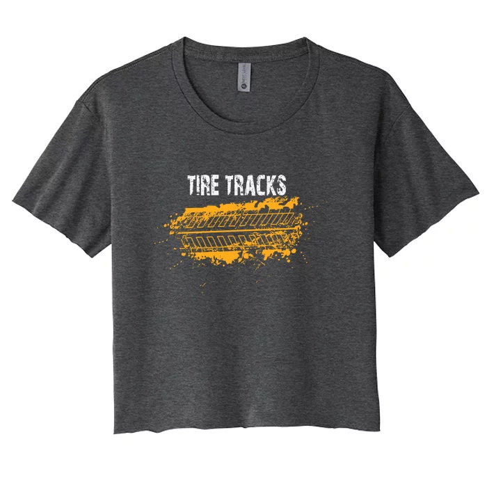 Tire Tracks | Car Racing Women's Crop Top Tee