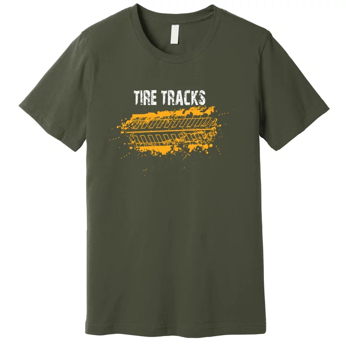 Tire Tracks | Car Racing Premium T-Shirt