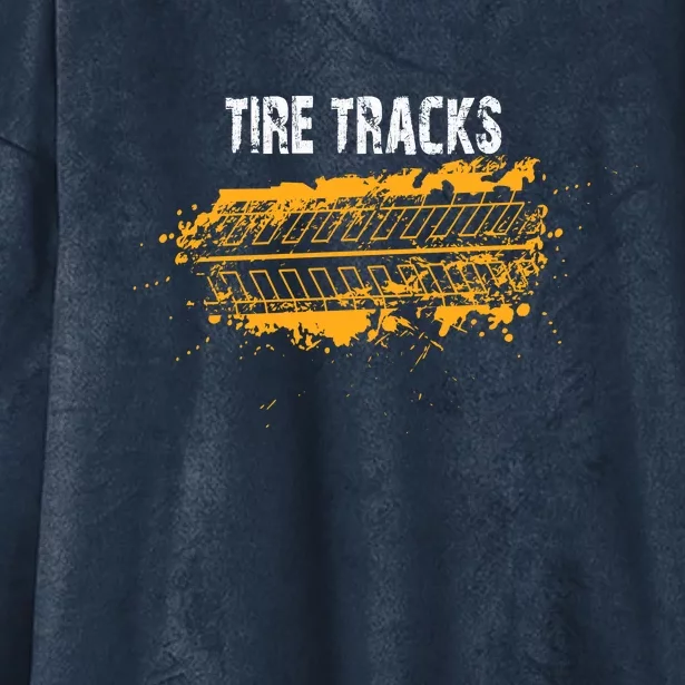 Tire Tracks | Car Racing Hooded Wearable Blanket