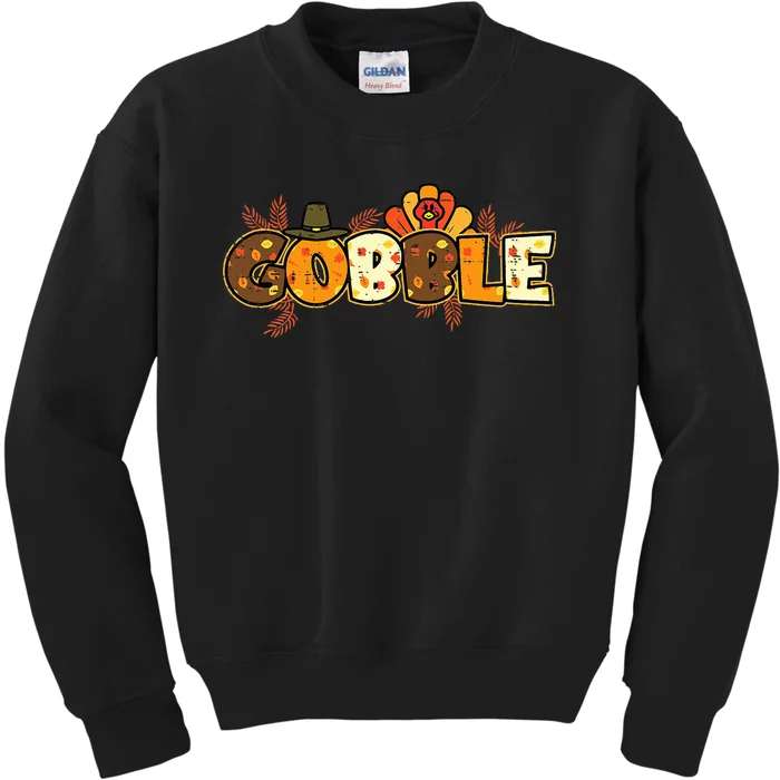 Thanksgiving Turkey Celebration Joyful Festivities Kids Sweatshirt