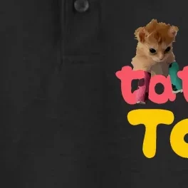 Tater Tot Cute Cat Dry Zone Grid Performance Polo