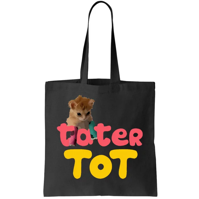 Tater Tot Cute Cat Tote Bag