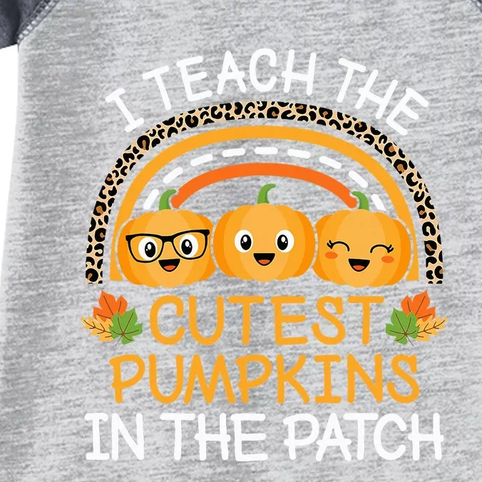 Teach The Cutest Pumpkins In The Patch Halloween Teacher Infant Baby Jersey Bodysuit