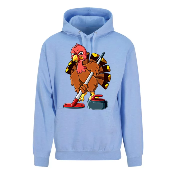 Thanksgiving Turkey Curling Meaningful Gift Unisex Surf Hoodie