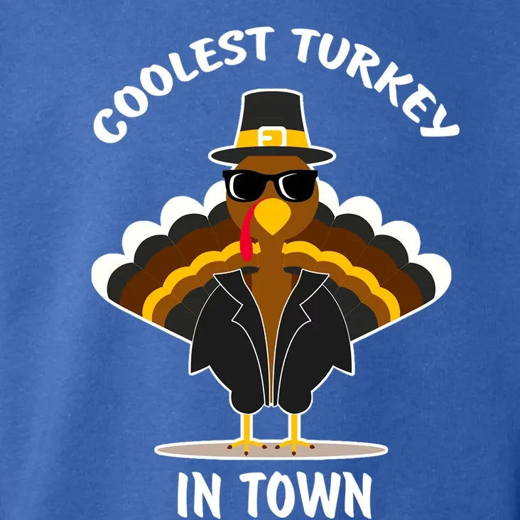 Turkey Thanksgiving Coolest Turkey In Town Gift Toddler Hoodie