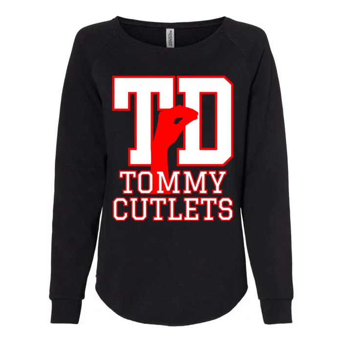 Td Tommy Cutlets New York Italian Football Womens California Wash Sweatshirt