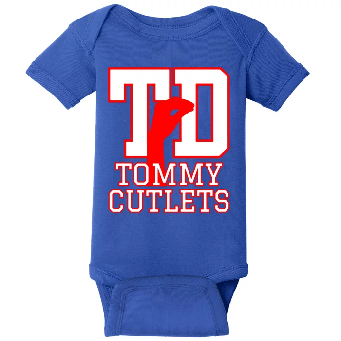 Td Tommy Cutlets New York Italian Football Baby Bodysuit