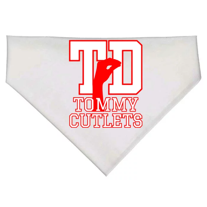 Td Tommy Cutlets New York Italian Football USA-Made Doggie Bandana