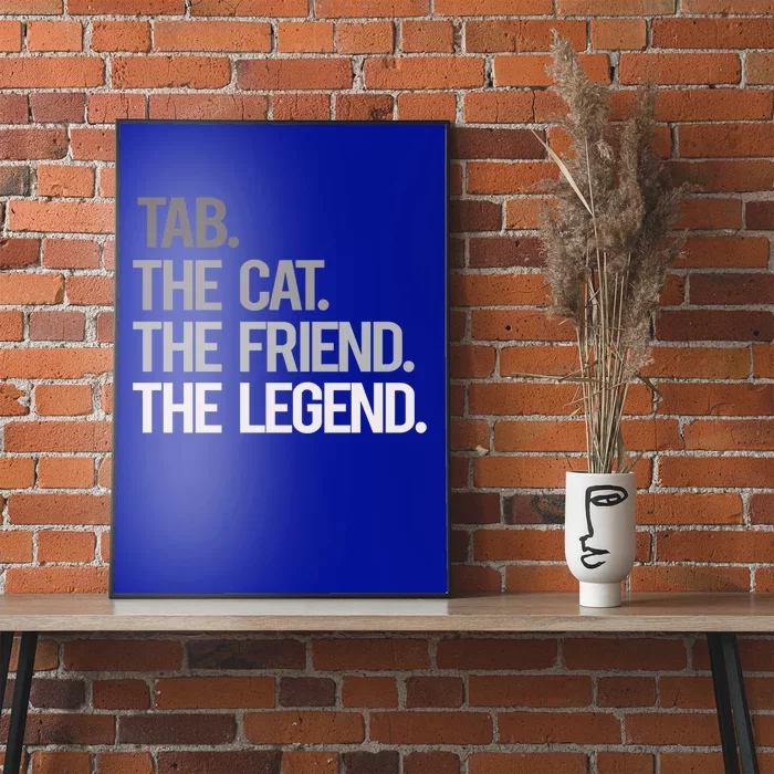 Tab The Cat The Friend The Legend National Pet Day Great Gift Poster