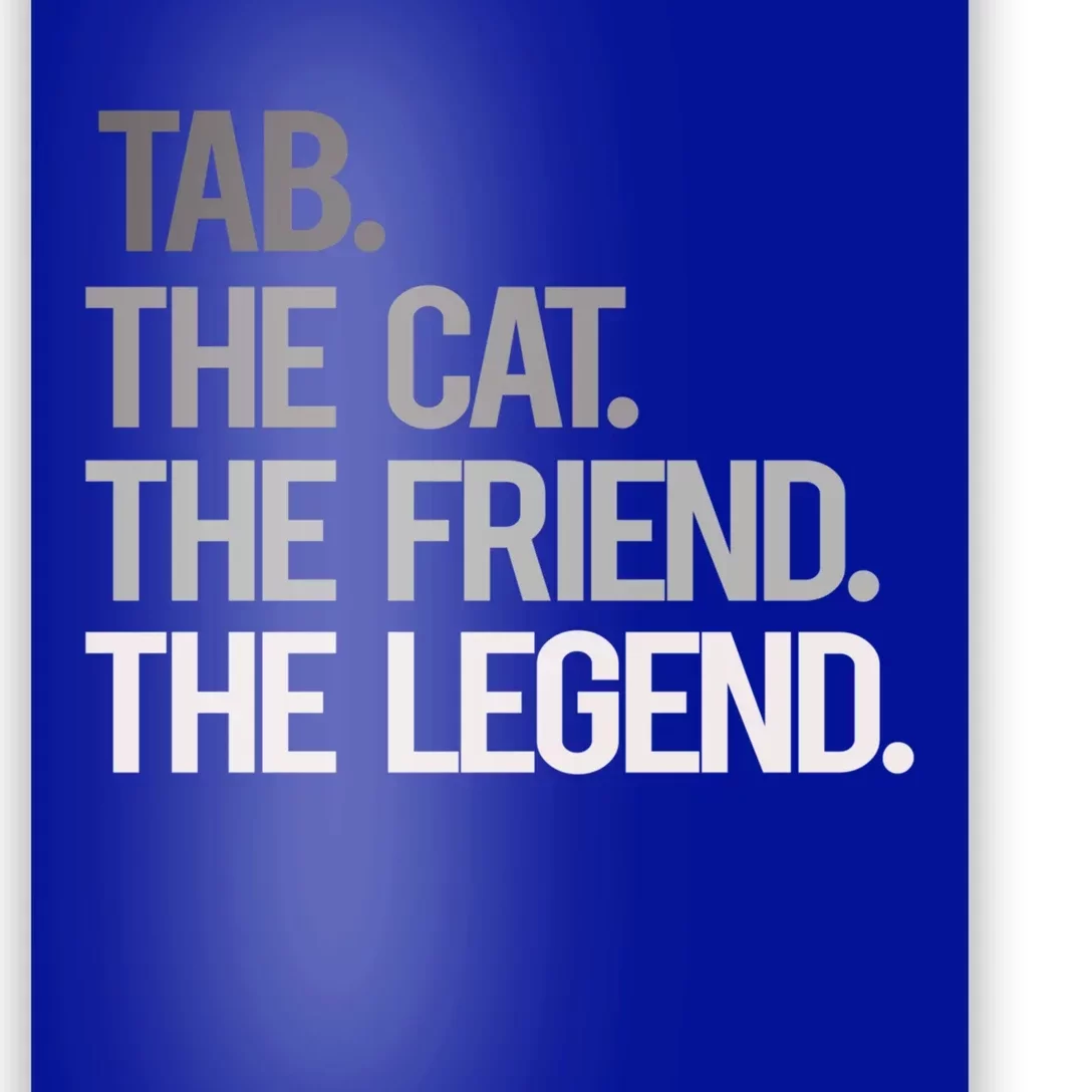 Tab The Cat The Friend The Legend National Pet Day Great Gift Poster