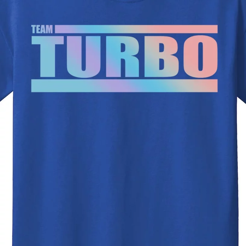 Team Turbo Challenge (Rainbow) Racing Great Gift Kids T-Shirt