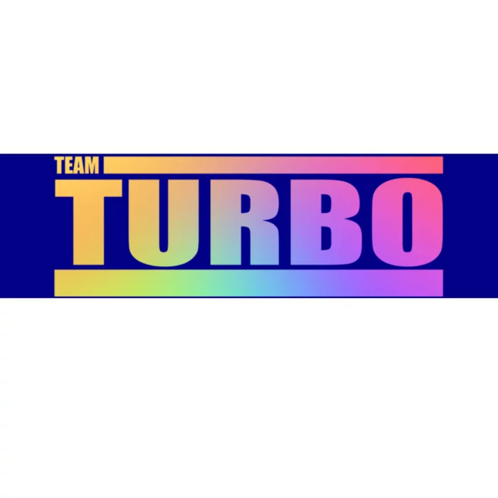 Team Turbo Challenge (Rainbow) Racing Great Gift Bumper Sticker