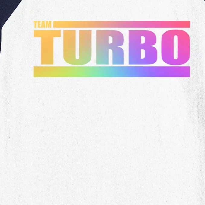 Team Turbo Challenge (Rainbow) Racing Great Gift Baseball Sleeve Shirt