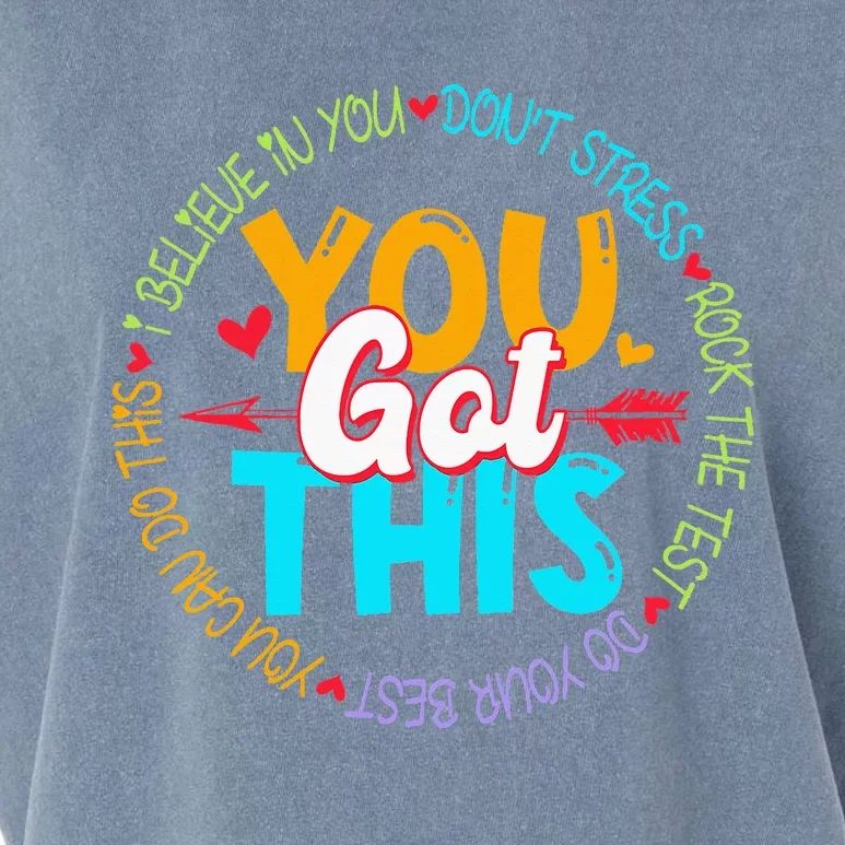 Teacher Testing Day You Got This Exam Garment-Dyed Women's Muscle Tee