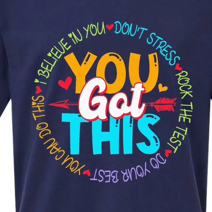 Teacher Testing Day You Got This Exam Sueded Cloud Jersey T-Shirt