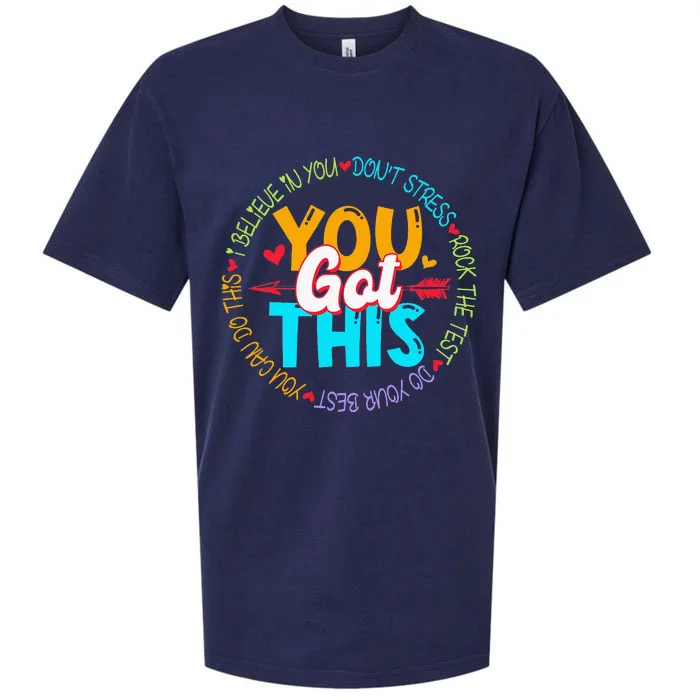 Teacher Testing Day You Got This Exam Sueded Cloud Jersey T-Shirt