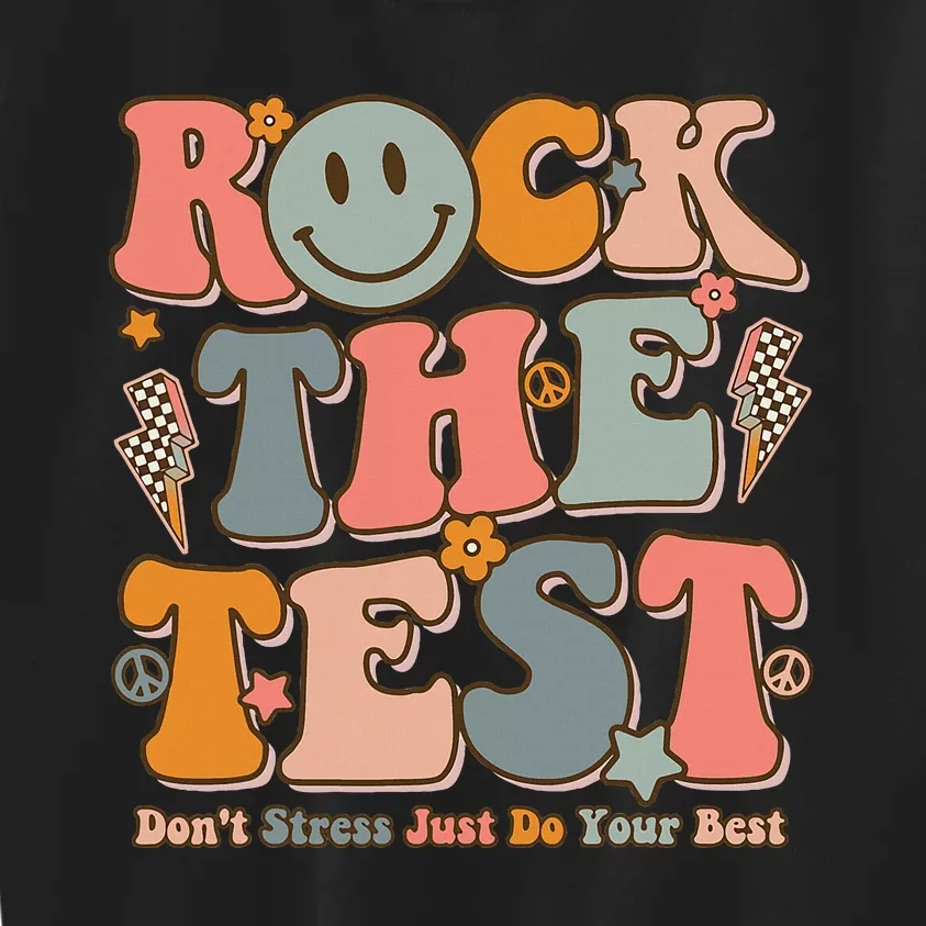 Teachers Test Day Teacher Rock The Test Kids Sweatshirt