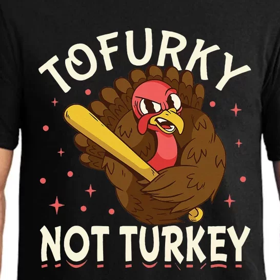 Thanksgiving Turkey Design Tofurky Present Pajama Set