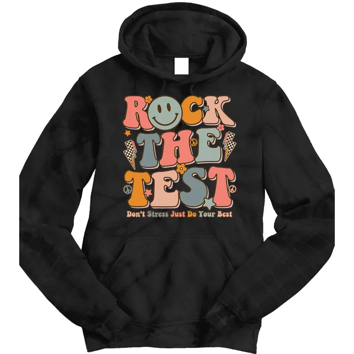 Teachers Test Day Teacher Rock The Test Tie Dye Hoodie