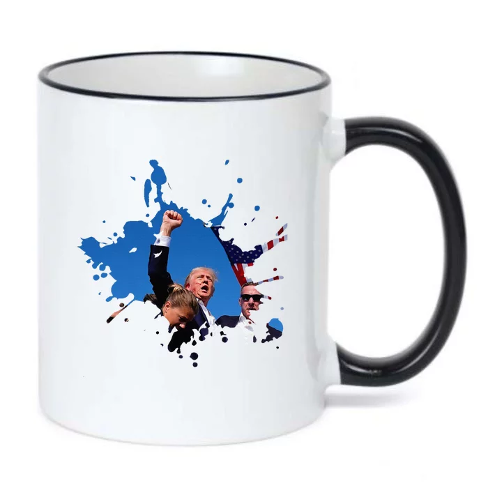 Triumphant Trump Defend Democracy Political Black Color Changing Mug