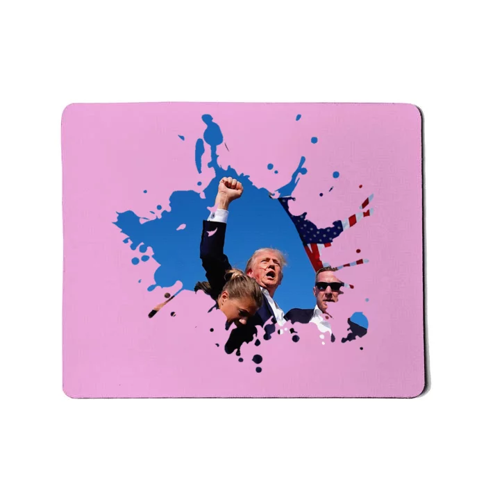 Triumphant Trump Defend Democracy Political Mousepad