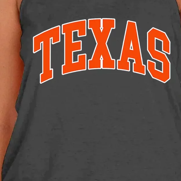 Texas Throwback Design TX Classic Women's Knotted Racerback Tank