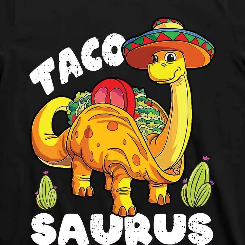 Tacosaurus Taco Dinosaur Funny Dino Cinco De Mayo Mexican T-Shirt