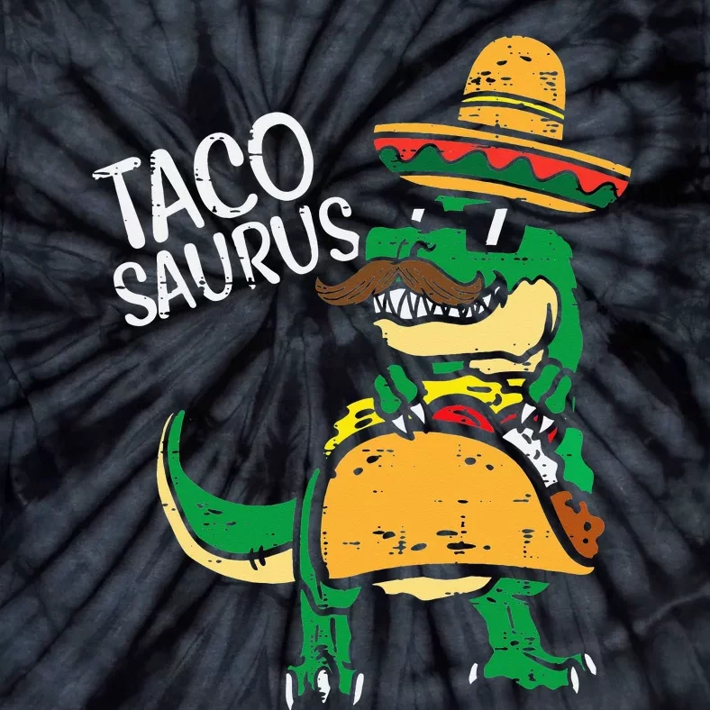 Tacosaurus Taco Dino Trex Cinco De Mayo Tie-Dye T-Shirt