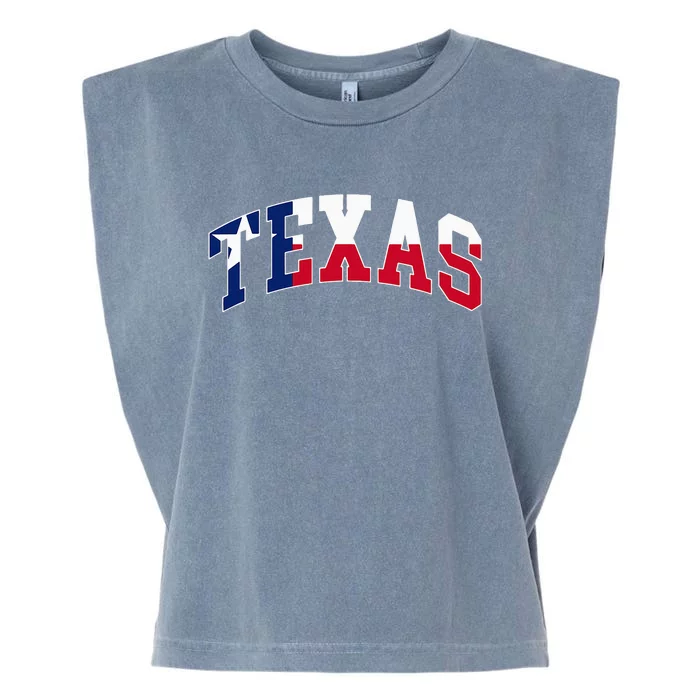 Texas Throwback Design Flag Of Texas Classic Garment-Dyed Women's Muscle Tee