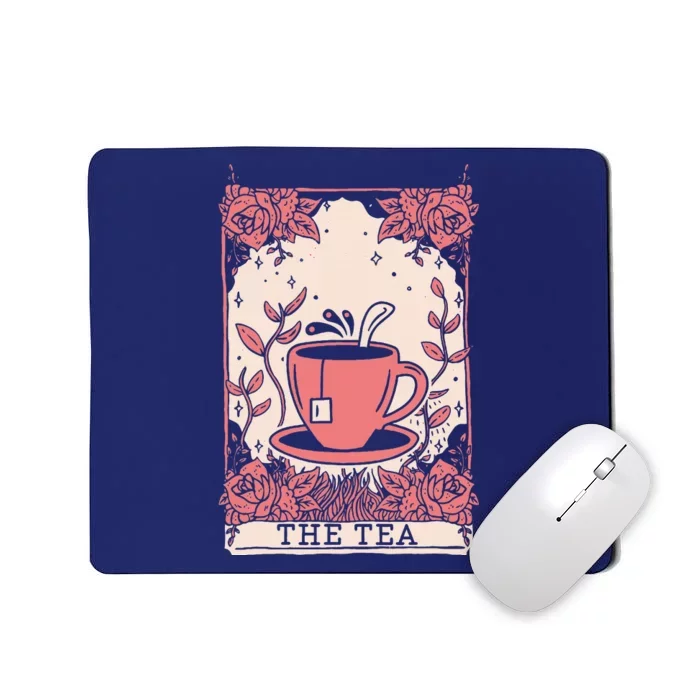 The Tea Drinker Tarot Card Reading Occult Mousepad